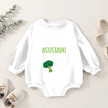 Discover Broccoli Funny Scared Cauliflower Broccoli Baby Romper Sweatshirts