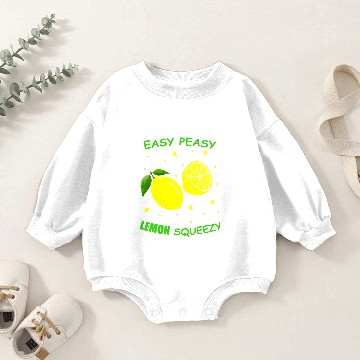 Discover Cute EASY PEASY LEMON SQUEEZY Fun Summertime LEMONADE Lover Baby Romper Sweatshirts
