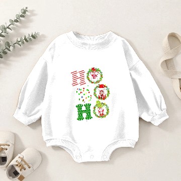 Discover Chicken Poultry Christmas Santa Chicken Ho Ho Ho Holiday 86 Baby Romper Sweatshirts