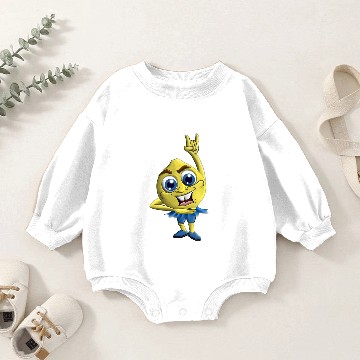 Discover Dancing Lemon Baby Romper Sweatshirts