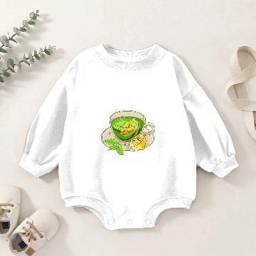 Discover Hot Or Cold Lemon Green Tea Citrus Fruit Lemon Baby Romper Sweatshirts