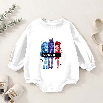 Discover Bratz Dolls Group Shot Sparkle Baby Romper Sweatshirts
