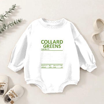 Discover Funny Collard Greens Nutrition Matching Thanksgiving Baby Romper Sweatshirts