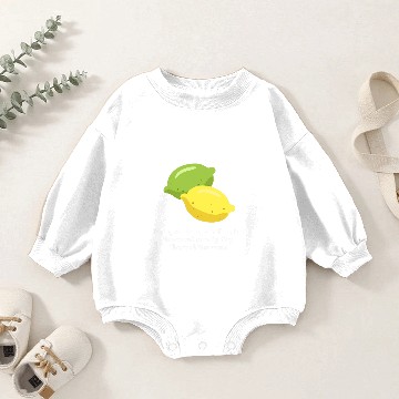 Discover Lemon and lime wont stop fighting Baby Romper Sweatshirts