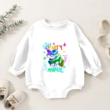 Discover Dinosaur Dino TRex Party Animal Baby Romper Sweatshirts