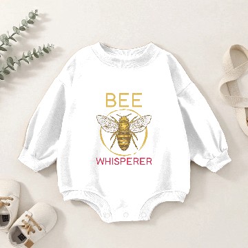 Discover Bee Beekeeping Honey Honeycomb Bee Hive Bumblebees Beekeeper 277 Beekeeper Baby Romper Sweatshirts