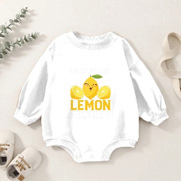 Discover Easy Peasy Lemon Squeezy Lemonade Stand Baby Romper Sweatshirts