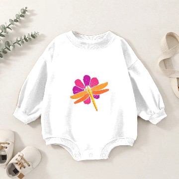 Discover Dragonfly Flower Botanist Baby Romper Sweatshirts