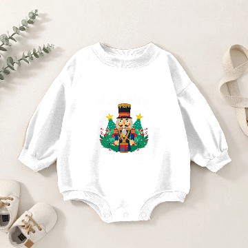 Discover Crack Deez Nuts Nutcracker Funny Christmas Family Baby Romper Sweatshirts
