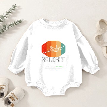 Discover Pilot Job Retro Airline Pilot In Progress Future Airline Pilot Baby Romper Sweatshirts