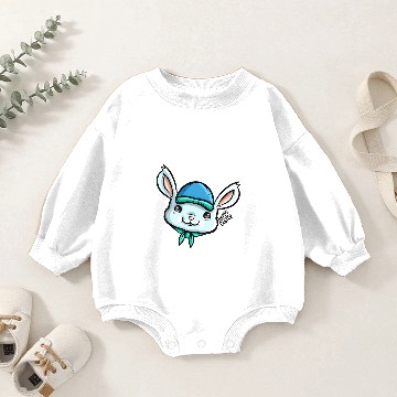 Discover Scout Happy Easter Bunny Boy With Cap For Happy Easter Baby Romper Sweatshirts