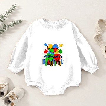 Discover Different Abilities Same Hearts Baby Romper Sweatshirts