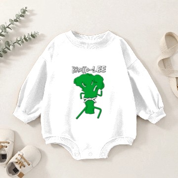 Discover Kung Fu BroccoLee Broccoli Baby Romper Sweatshirts