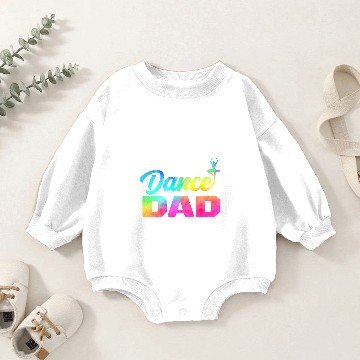 Discover Multicolor Retro Dance Dad Baby Romper Sweatshirts
