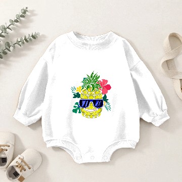 Discover pineapples Aloha Honolulu Tropical Baby Romper Sweatshirts