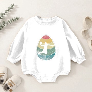Discover Retro vintages Dodgeball Egg Happy Easter Day Gift Baby Romper Sweatshirts