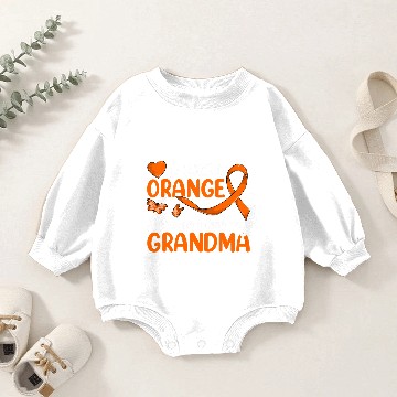 Discover Leukemia Survivor I Wear Orange Because I Love My Grandma Leukemia Baby Romper Sweatshirts