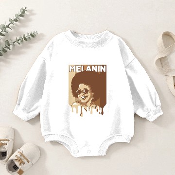 Discover Magic Black Girl Dripping Melanin 5 Baby Romper Sweatshirts