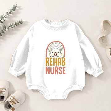Discover Nursing Rehab nurses Boho Bohemian Rainbow Nursing School Baby Romper Sweatshirts