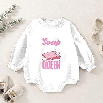 Discover Soap Making Crafting Crown Queen Soap Making Queen Baby Romper Sweatshirts