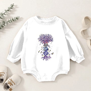 Discover Tree of Life Genetic DNA Conservation Biology Bonsai Baby Romper Sweatshirts