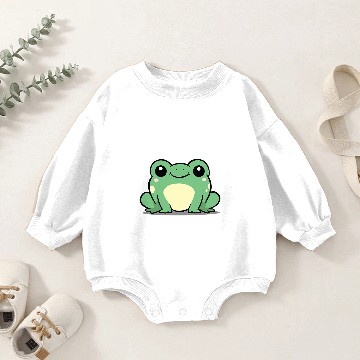 Discover Frog Gift Chibi Kawaii Frog Amphibian Animal Frog Pond Lover726 Baby Romper Sweatshirts