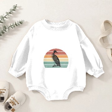 Discover vintages Common Loon Baby Romper Sweatshirts