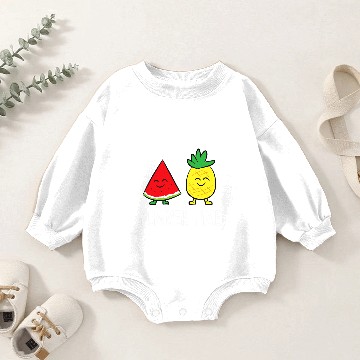 Discover Watermelon pineapples Summer Time Vacation Fruits Watermelon Baby Romper Sweatshirts