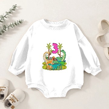 Discover Dinosaur Dino Paradise For Ages 3 Dinosaur Baby Romper Sweatshirts