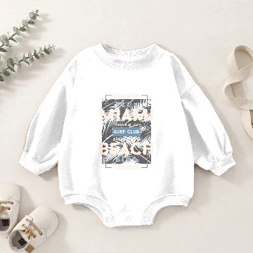 Discover Miami Beach Florida Summer Paradise Baby Romper Sweatshirts