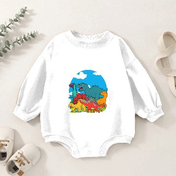 Discover Dinosaur Dino Paradise For Dinosaur Lovers Dinosaur Baby Romper Sweatshirts