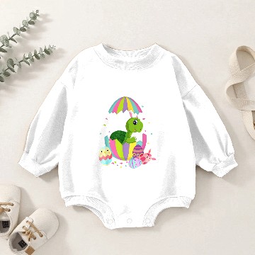 Discover KV9 Turtle Easter Egg Bunny Easter Bunny Baby Romper Sweatshirts