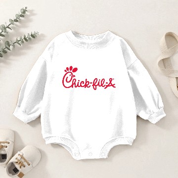 Discover Chick-fil-A Logo Food Restaurant Baby Romper Sweatshirts