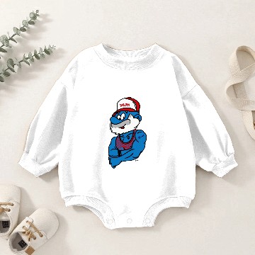Discover Papa - Smurf - Baby Romper Sweatshirts