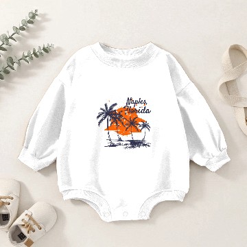 Discover Naples Florida Vacation Souvenir Baby Romper Sweatshirts