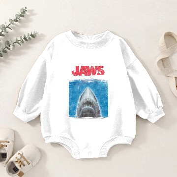 Discover Jaws Distressed Movie Poster Baby Romper Sweatshirts