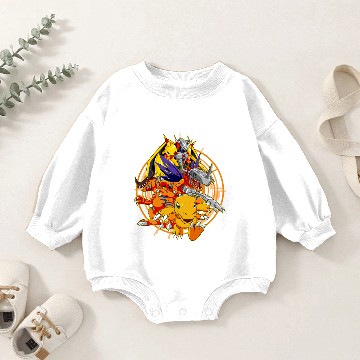 Discover Agumon Evolution - Digimon - Baby Romper Sweatshirts