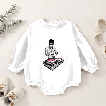 Discover Bruce Lee Dj Vintage Party (mod - remaster) - Bruce Lee - Baby Romper Sweatshirts