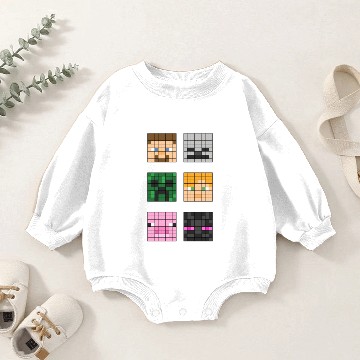 Discover Famous characters - Minecraft - Baby Romper Sweatshirts
