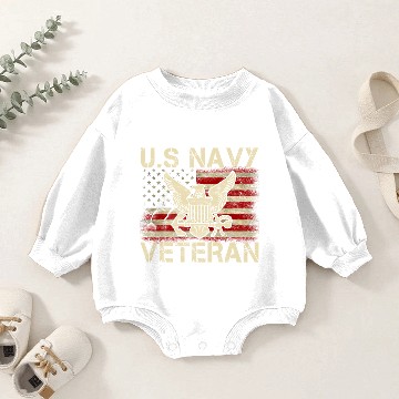 Discover U.S. Navy Veteran - Navy Veteran - Baby Romper Sweatshirts