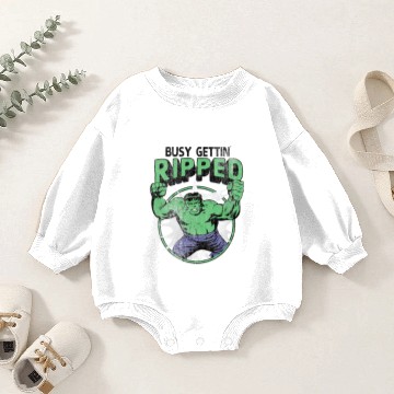Discover Marvel Hulk Getting Ripped Baby Romper Sweatshirts