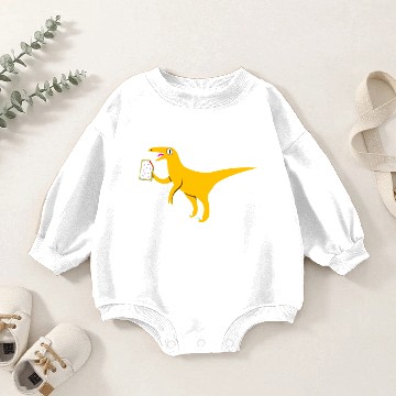 Discover Velociraptor Holding a Poptart [velociraptor] Baby Romper Sweatshirts
