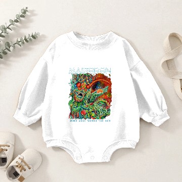Discover Mastodon Men's Once More Round The Sun Baby Romper Sweatshirts Black