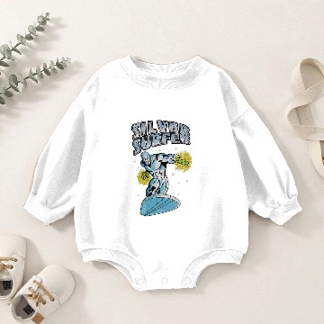 Discover Vintage Silver Surfer - Silver Surfer - Baby Romper Sweatshirts