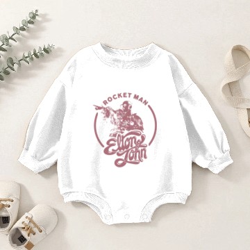 Discover Elton John Rocket Man Baby Romper Sweatshirts