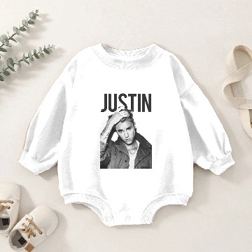 Discover Justin Bieber Ladies Baby Romper Sweatshirts: Bold