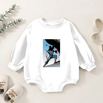 Discover Superman Strongest Hero Pose Baby Romper Sweatshirts