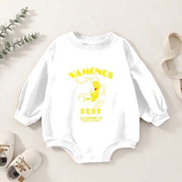 Discover Vamonos Pest Control Logo Baby Romper Sweatshirts
