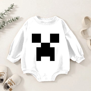 Discover Creeper Face - Minecraft Creeper Face - Baby Romper Sweatshirts