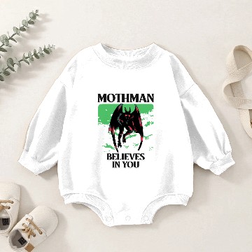 Discover Mothman Believes In You - Mothman - Baby Romper Sweatshirts